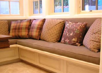 We offer Window Seat Cushions in a Box Piped Style