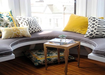 We offer Window Seat Cushions in Custom Shapes