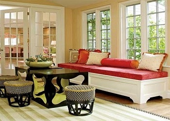 We offer Window Seat Cushions with a variety of Interiors