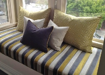 We offer Window Seat Cushions in a Plain Edged Style